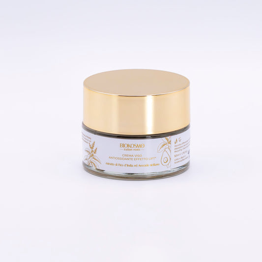 Antioxidant face cream with lifting effect