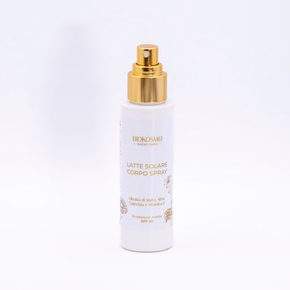 Latte solare corpo spray protezione media SPF 20