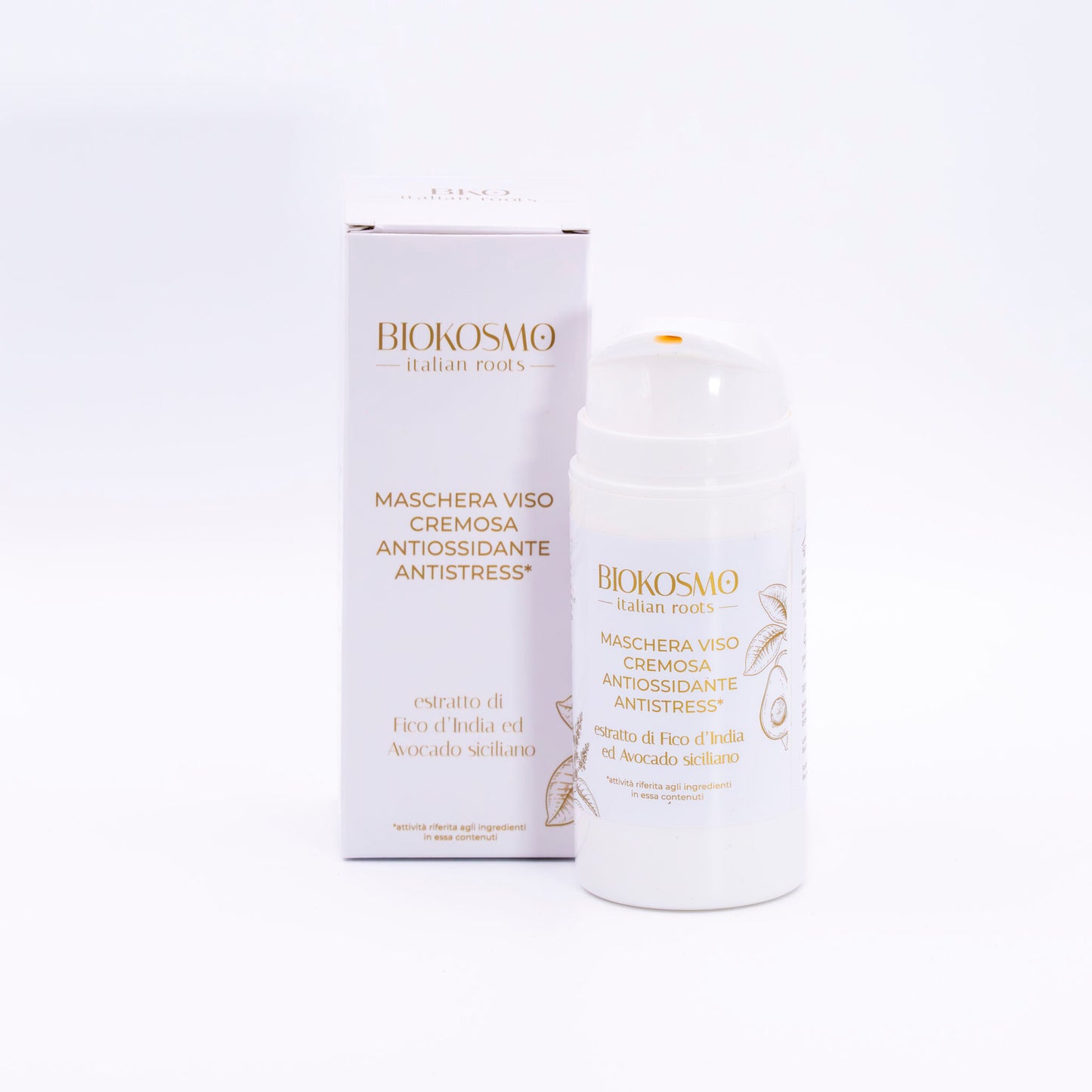 Maschera viso cremosa antiossidante antistress