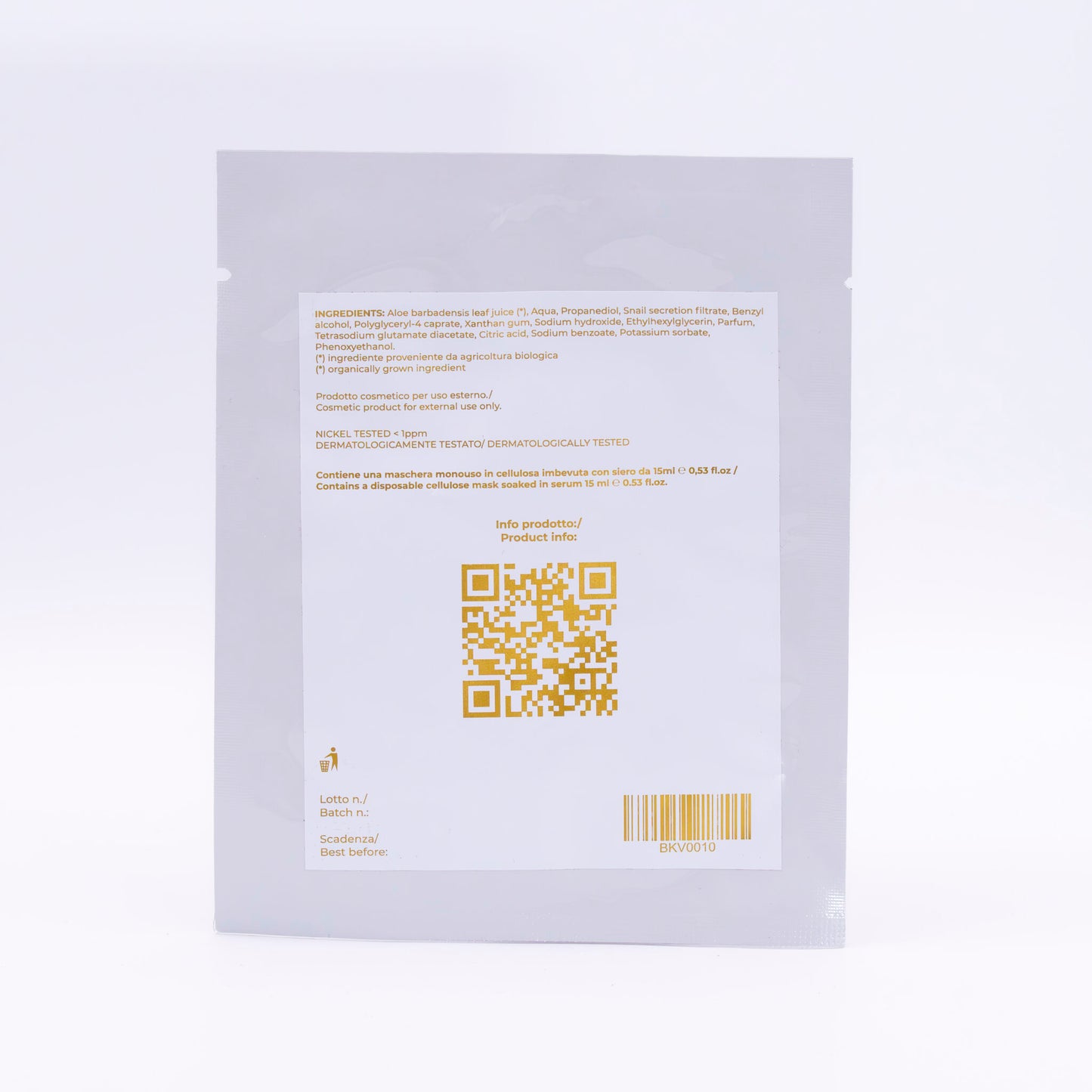 Maschera viso elasticizzante anti-age